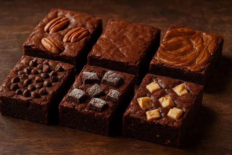 Verschillende soorten brownies voor elke smaak